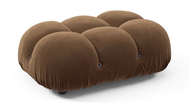 Bellini Ottoman - Mario Bellini Ottoman, Mocha Velvet