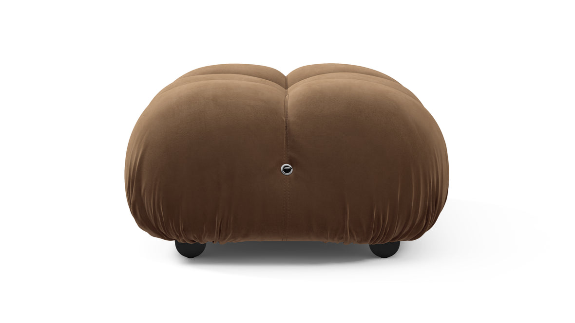 Bellini Ottoman - Mario Bellini Ottoman, Mocha Velvet