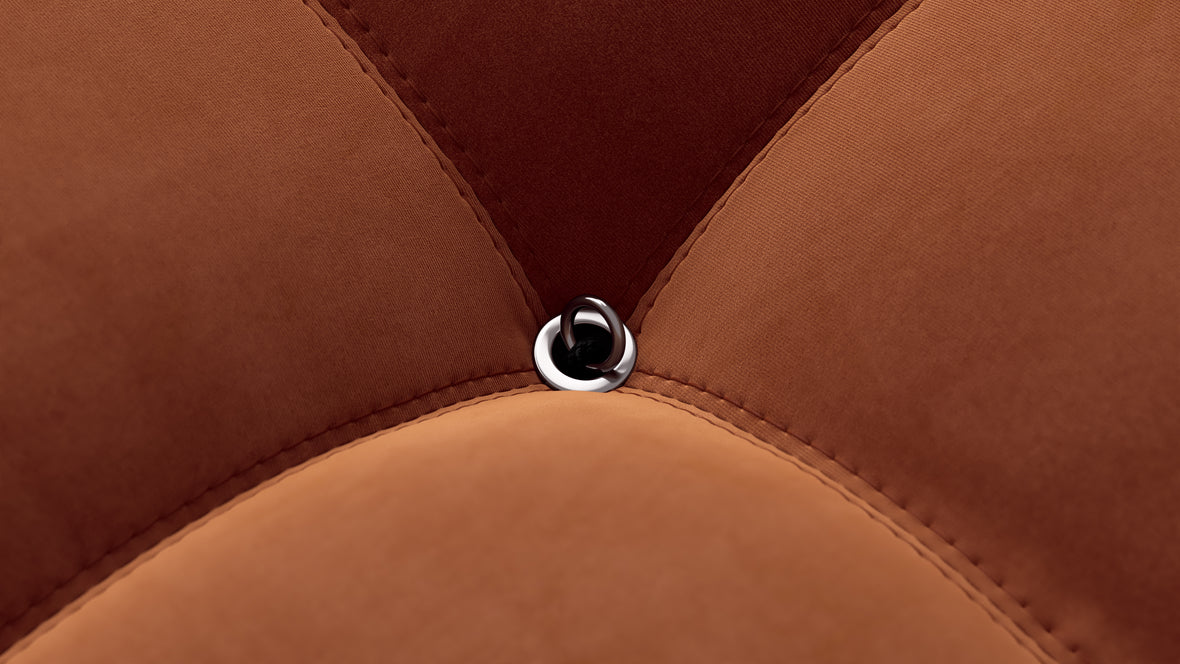 Bellini Ottoman - Mario Bellini Ottoman, Spice Velvet