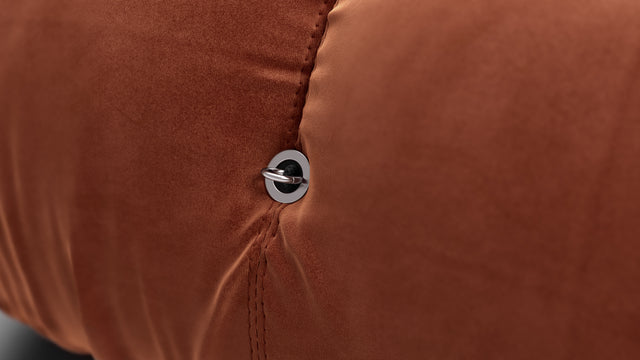 Bellini Ottoman - Mario Bellini Ottoman, Spice Velvet