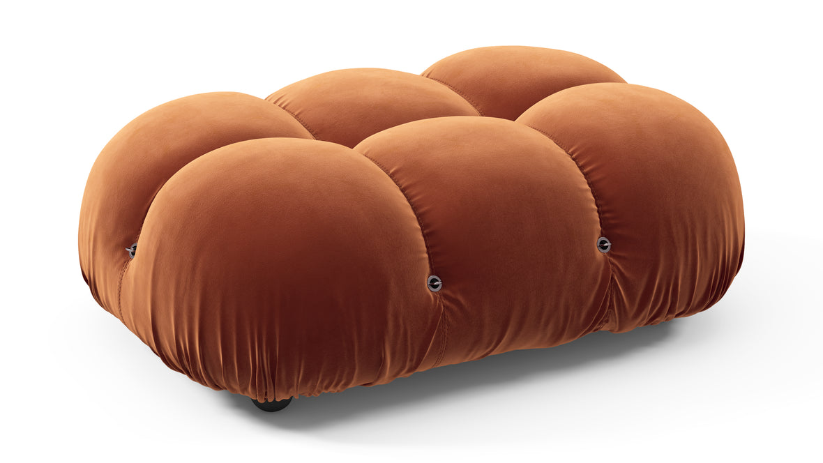 Bellini Ottoman - Mario Bellini Ottoman, Spice Velvet