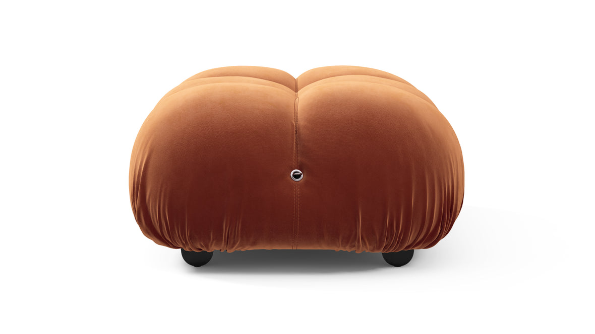 Bellini Ottoman - Mario Bellini Ottoman, Spice Velvet
