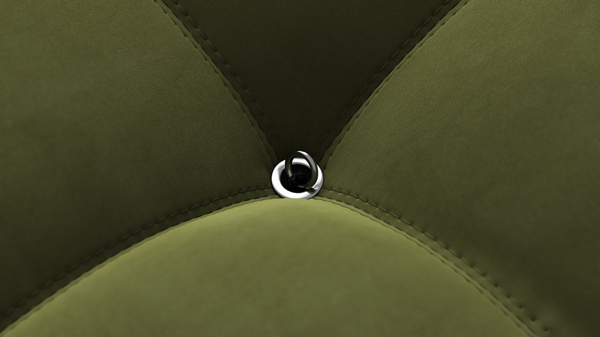 Bellini Ottoman - Mario Bellini Ottoman, Thyme Luxe Velvet