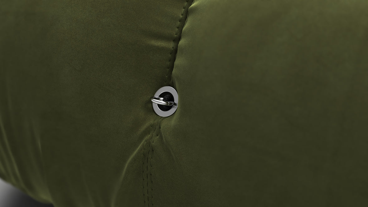 Bellini Ottoman - Mario Bellini Ottoman, Thyme Luxe Velvet
