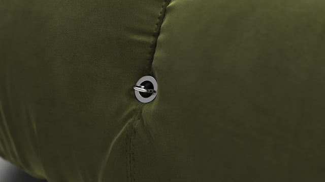 Bellini Ottoman - Mario Bellini Ottoman, Thyme Luxe Velvet