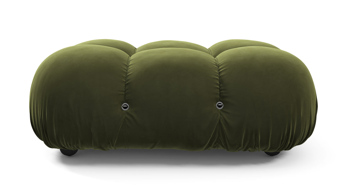 Bellini Ottoman - Mario Bellini Ottoman, Thyme Luxe Velvet