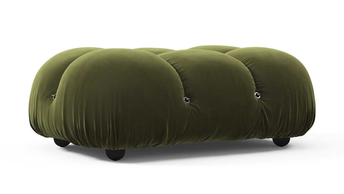 Bellini Ottoman - Mario Bellini Ottoman, Thyme Luxe Velvet