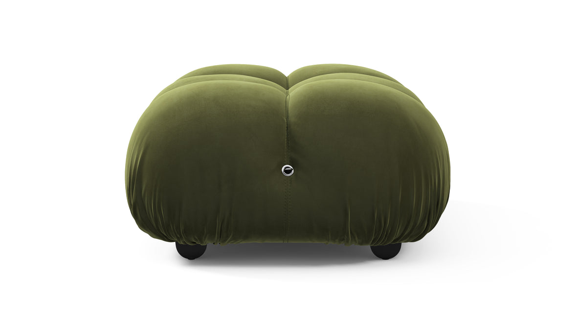 Bellini Ottoman - Mario Bellini Ottoman, Thyme Luxe Velvet