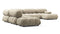 Bellini Large Sectional - Mario Bellini Large Sectional, Left Corner, Beige Gray Chenille