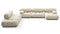 Bellini Large Sectional - Mario Bellini Large Sectional, Left Corner, Eggshell Vegan Suede