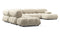 Bellini Large Sectional - Mario Bellini Large Sectional, Left Corner, Eggshell Vegan Suede