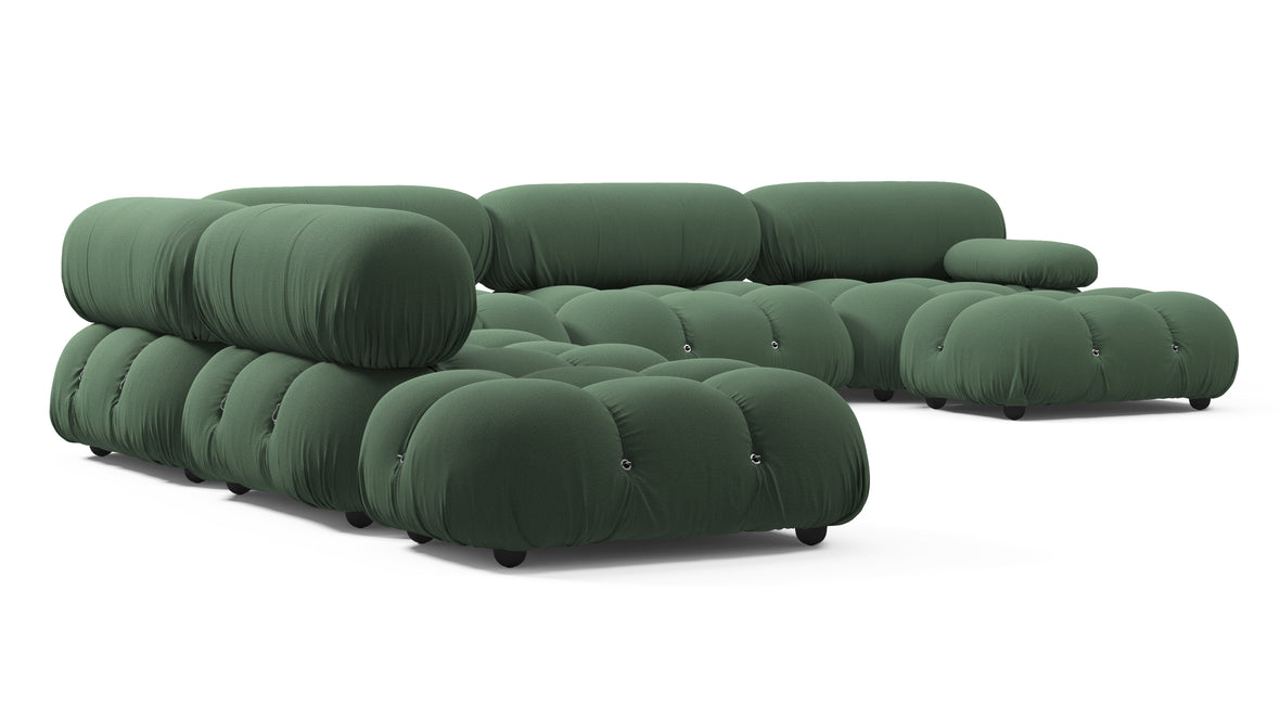 Bellini Large Sectional - Mario Bellini Large Sectional, Left Corner, Evergreen Brushed Weave