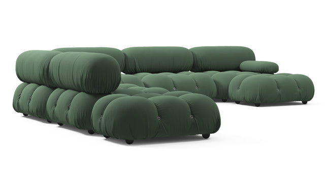 Bellini Large Sectional - Mario Bellini Large Sectional, Left Corner, Evergreen Brushed Weave