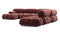 Bellini Large Sectional - Mario Bellini Large Sectional, Right Corner, Maroon Velvet