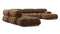 Bellini Large Sectional - Mario Bellini Large Sectional, Left Corner, Mocha Velvet