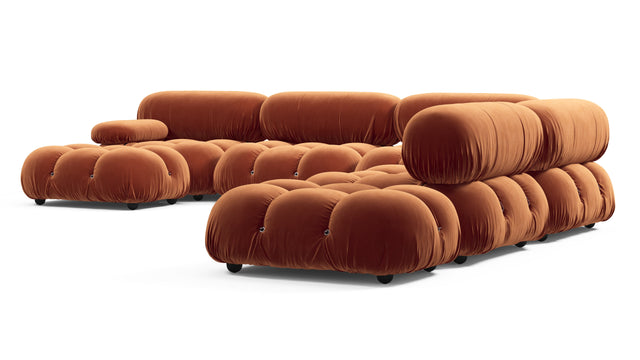 Bellini Large Sectional - Mario Bellini Large Sectional, Right Corner, Spice Velvet