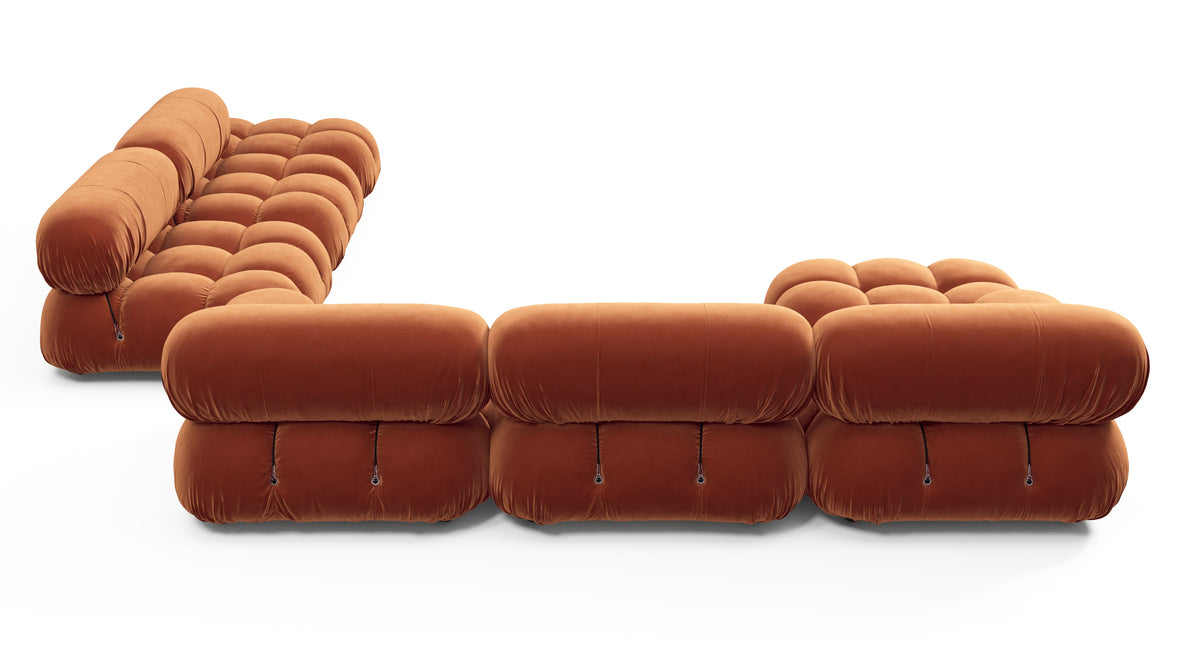 Bellini Large Sectional - Mario Bellini Large Sectional, Right Corner, Spice Velvet