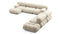 Bellini Large Sectional - Mario Bellini Large Sectional, Right Corner, Eggshell Vegan Suede
