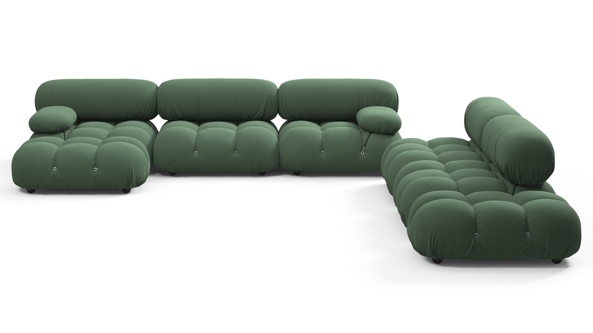 Bellini Large Sectional - Mario Bellini Large Sectional, Right Corner, Evergreen Brushed Weave