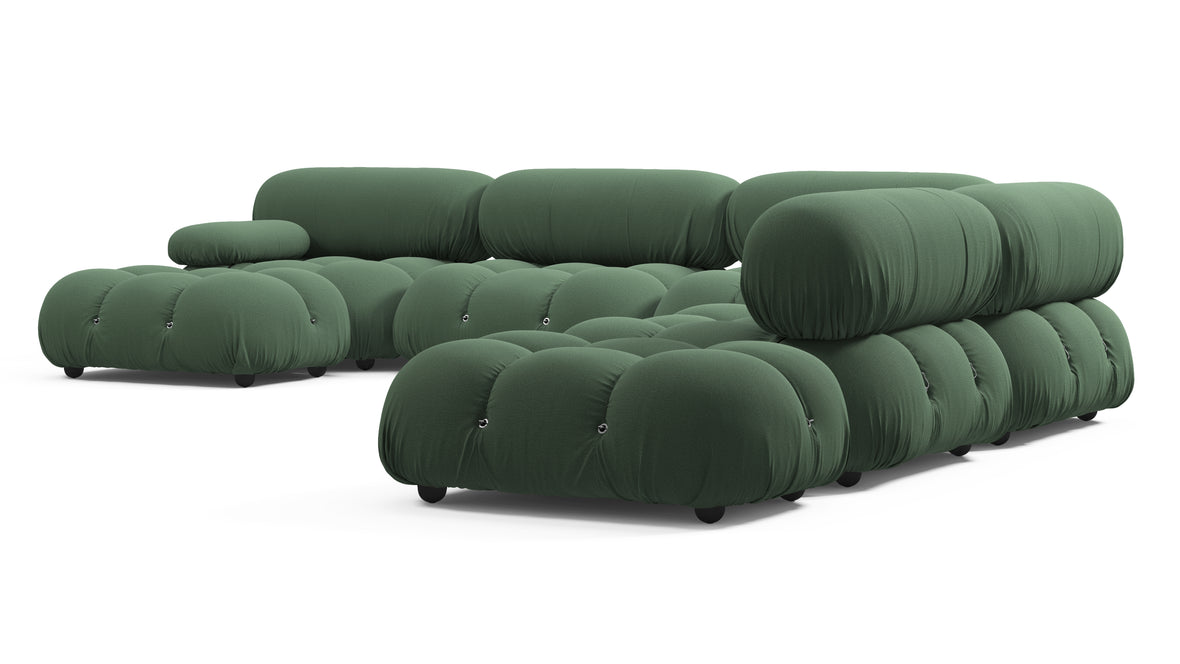 Bellini Large Sectional - Mario Bellini Large Sectional, Right Corner, Evergreen Brushed Weave