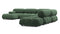 Bellini Large Sectional - Mario Bellini Large Sectional, Right Corner, Evergreen Brushed Weave