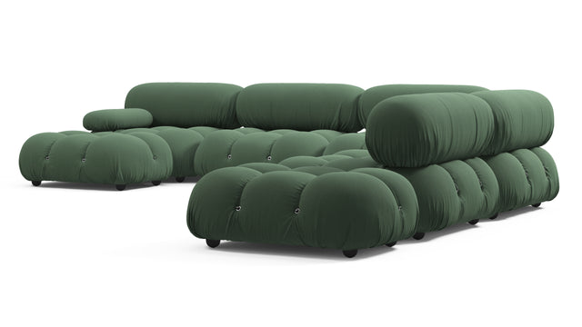 Bellini Large Sectional - Mario Bellini Large Sectional, Right Corner, Evergreen Brushed Weave