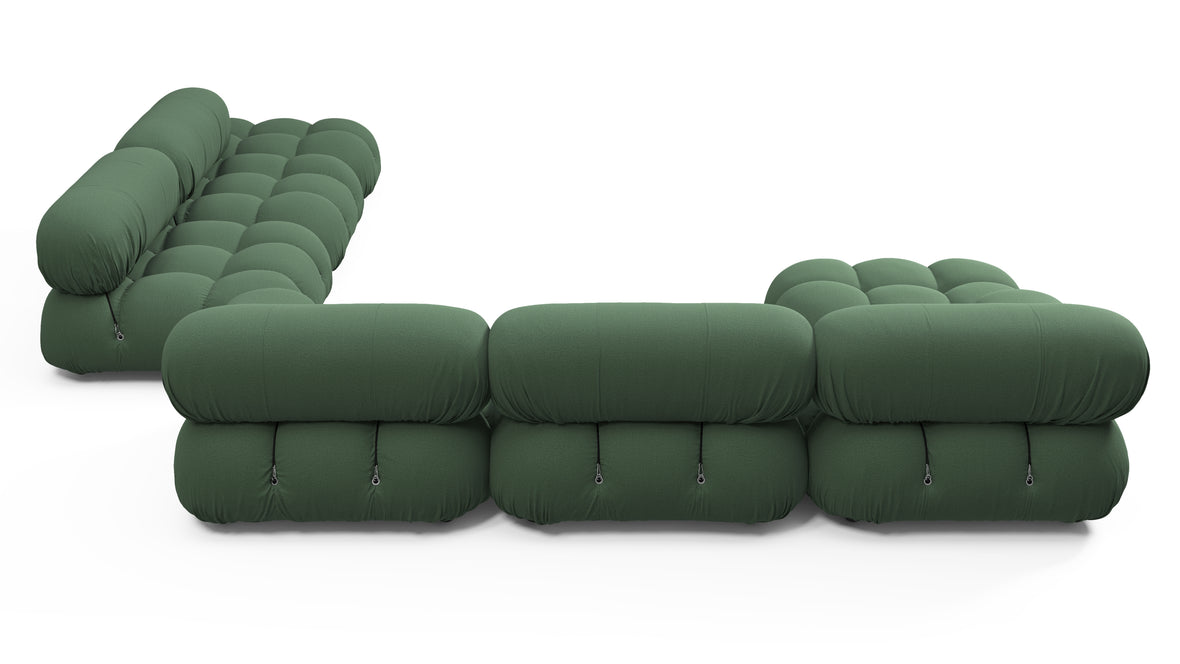 Bellini Large Sectional - Mario Bellini Large Sectional, Right Corner, Evergreen Brushed Weave
