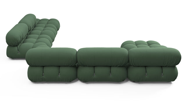 Bellini Large Sectional - Mario Bellini Large Sectional, Right Corner, Evergreen Brushed Weave