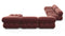 Bellini Large Sectional - Mario Bellini Large Sectional, Left Corner, Maroon Velvet