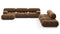 Bellini Large Sectional - Mario Bellini Large Sectional, Right Corner, Mocha Velvet