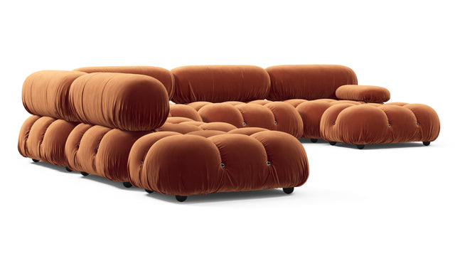 Bellini Large Sectional - Mario Bellini Large Sectional, Left Corner, Spice Velvet