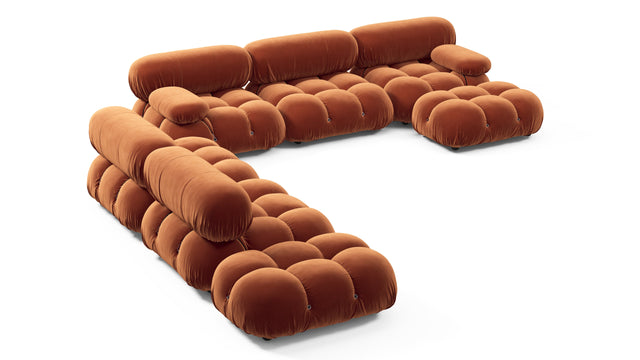 Bellini Large Sectional - Mario Bellini Large Sectional, Left Corner, Spice Velvet