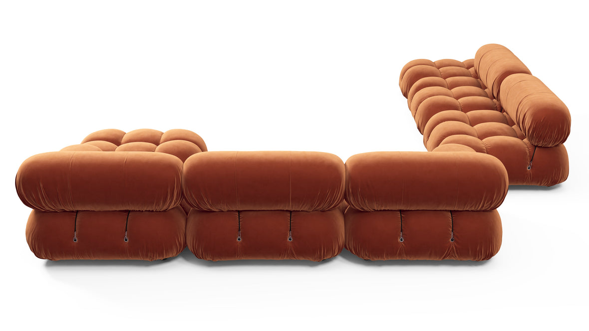 Bellini Large Sectional - Mario Bellini Large Sectional, Left Corner, Spice Velvet