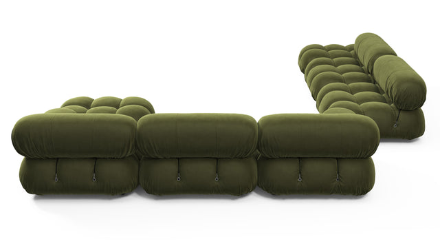 Bellini Large Sectional - Mario Bellini Large Sectional, Left Corner, Thyme Luxe Velvet