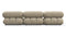 Bellini Sectional - Mario Bellini Sectional, Left Chaise, Beige Gray Chenille