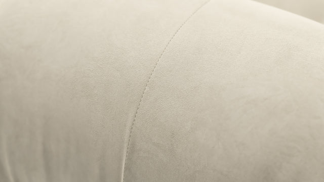 Bellini Sectional - Mario Bellini Sectional, Left Chaise, Eggshell Vegan Suede
