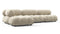 Bellini Sectional - Mario Bellini Sectional, Left Chaise, Eggshell Vegan Suede