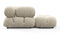 Bellini Sectional - Mario Bellini Sectional, Left Chaise, Eggshell Vegan Suede