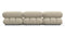 Bellini Sectional - Mario Bellini Sectional, Left Chaise, Eggshell Vegan Suede
