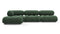 Bellini Sectional - Mario Bellini Sectional, Left Chaise, Evergreen Brushed Weave