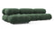 Bellini Sectional - Mario Bellini Sectional, Left Chaise, Evergreen Brushed Weave