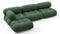 Bellini Sectional - Mario Bellini Sectional, Left Chaise, Evergreen Brushed Weave