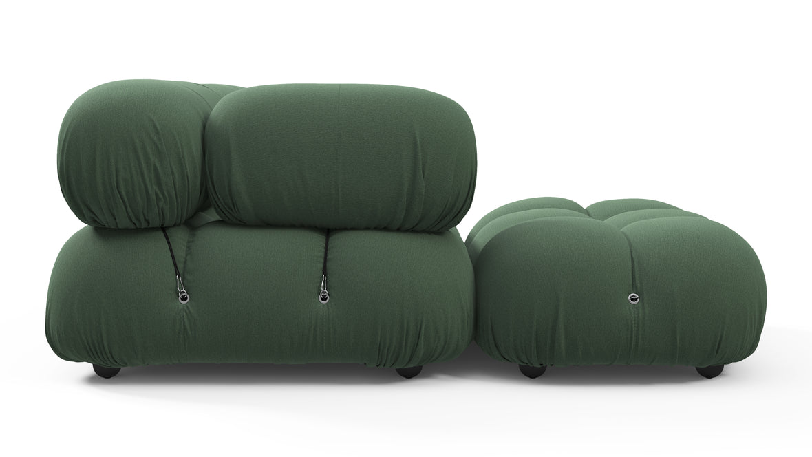 Bellini Sectional - Mario Bellini Sectional, Left Chaise, Evergreen Brushed Weave