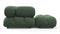 Bellini Sectional - Mario Bellini Sectional, Left Chaise, Evergreen Brushed Weave