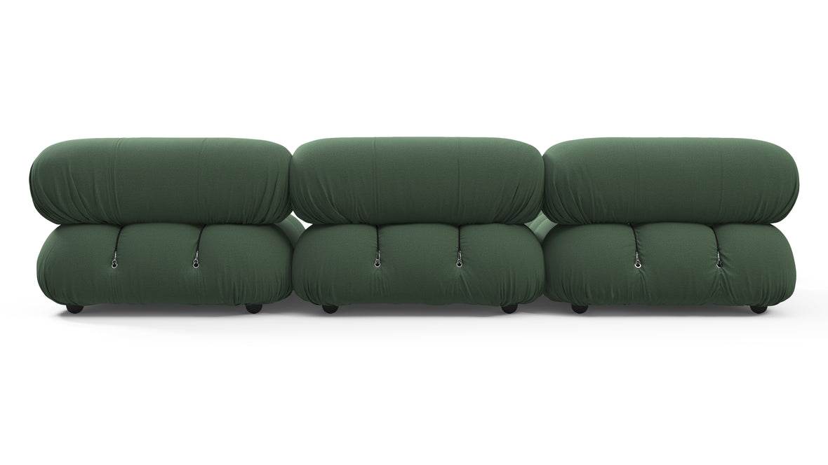 Bellini Sectional - Mario Bellini Sectional, Left Chaise, Evergreen Brushed Weave