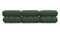 Bellini Sectional - Mario Bellini Sectional, Left Chaise, Evergreen Brushed Weave