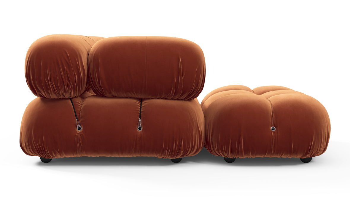 Bellini Sectional - Mario Bellini Sectional, Left Chaise, Spice Velvet