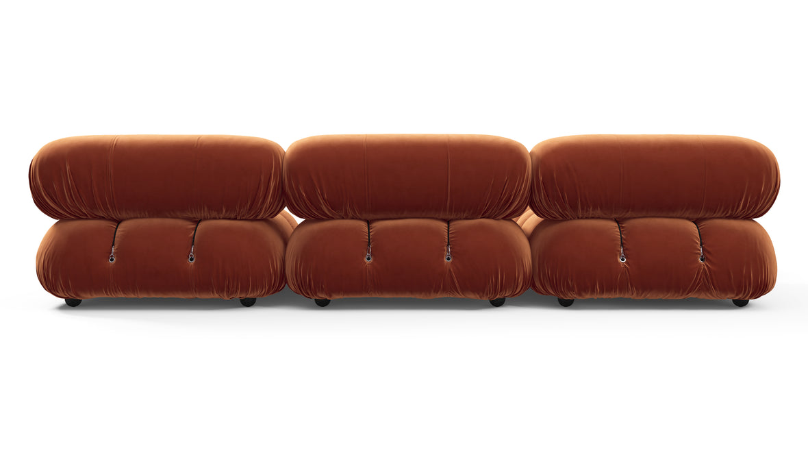 Bellini Sectional - Mario Bellini Sectional, Left Chaise, Spice Velvet