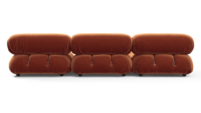 Bellini Sectional - Mario Bellini Sectional, Left Chaise, Spice Velvet