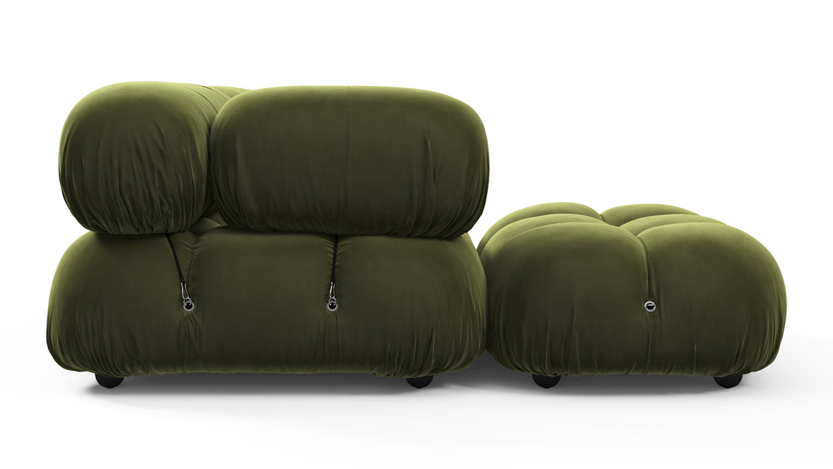 Bellini Sectional - Mario Bellini Sectional, Left Chaise, Thyme Luxe Velvet